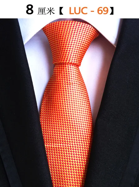 Necktie Мужские жаккардовые полосатые клетчатые галстуки с цветами для свадьбы, вечеринки, отдыха, узкая горловина, Формальные Галстуки 8 см, узкие шелковые галстуки с цветочным рисунком, деловые галстуки, галстук - Цвет: Necktie