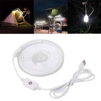 

USB LED Tent Light Light Strip For Outdoor Camping 210cm White/Warm White ＜1W