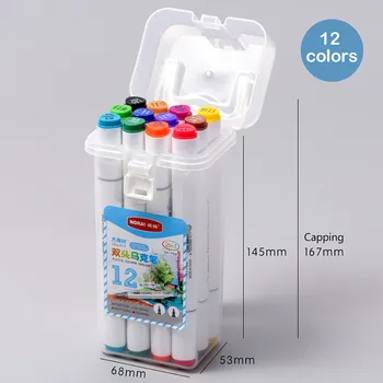 

12/24/26/48/60COLOR Child Pen Set Marker Marker Watercolor Brush Oily Colored Drawing Pen