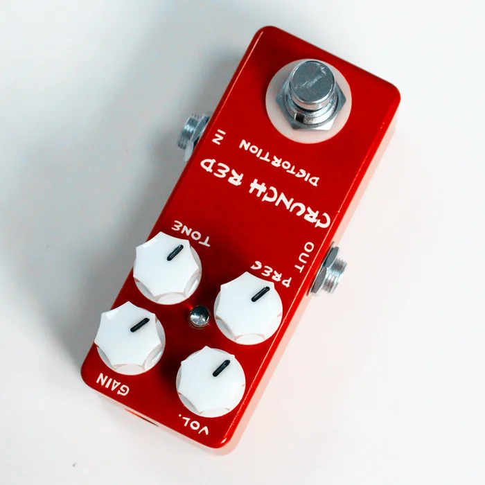 Mosky Crunch Red Distortion Guitar Effect Pedal Crunch Distortion Micro Guitar Pedal 9V Effect аксессуары для гитары