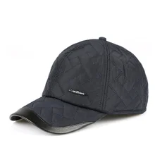 Новая мужская осенняя и зимняя шапка в Корейском стиле, наушники среднего возраста, уличные бейсболки, Теплая стеганая шапка, модная мужская шляпа