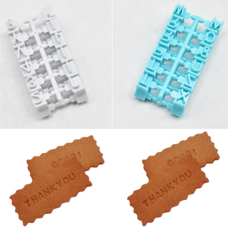 

English Alphabet Symbol Biscuit Press Mold Fondant Cake Plastic Cutter Cake Decoration Tools DIY Baking Tools