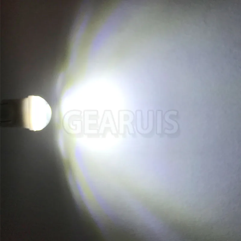 100 шт. T10 Керамическая Мини 3 SMD 2835 Светодиодный 20MA 18*11*9 мм W5W 194 501 клиновидный купол подсветка салона свет