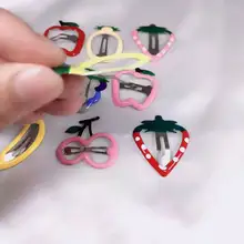 Южная Корея детские заколки ярких цветов принцесса фрукты BB заколки для девочек не повреждает волосы Младенцы аксессуары для волос