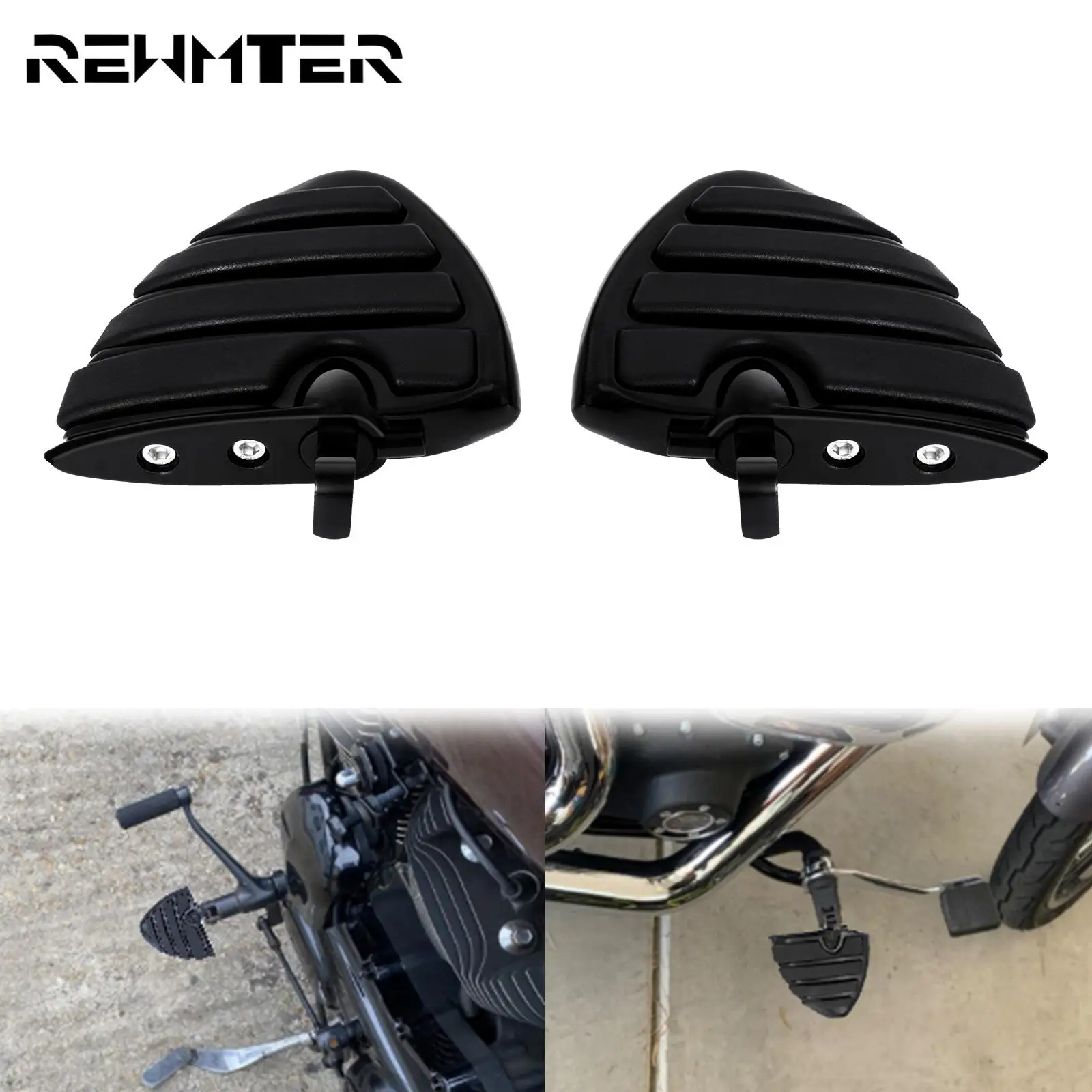 

Motorcycle Footpegs Male Mount Wing Style Foot Rest Pedal For Honda For Harley Touring Heritage Softail Low Rider Electra Glide