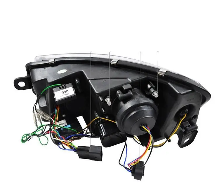 Внешний Luces Para Automovil Стайлинг Drl светодиодные Автомобильные дневные ходовые фары Задние Автомобильные фары в сборе 09 10 11 для Audi A6L