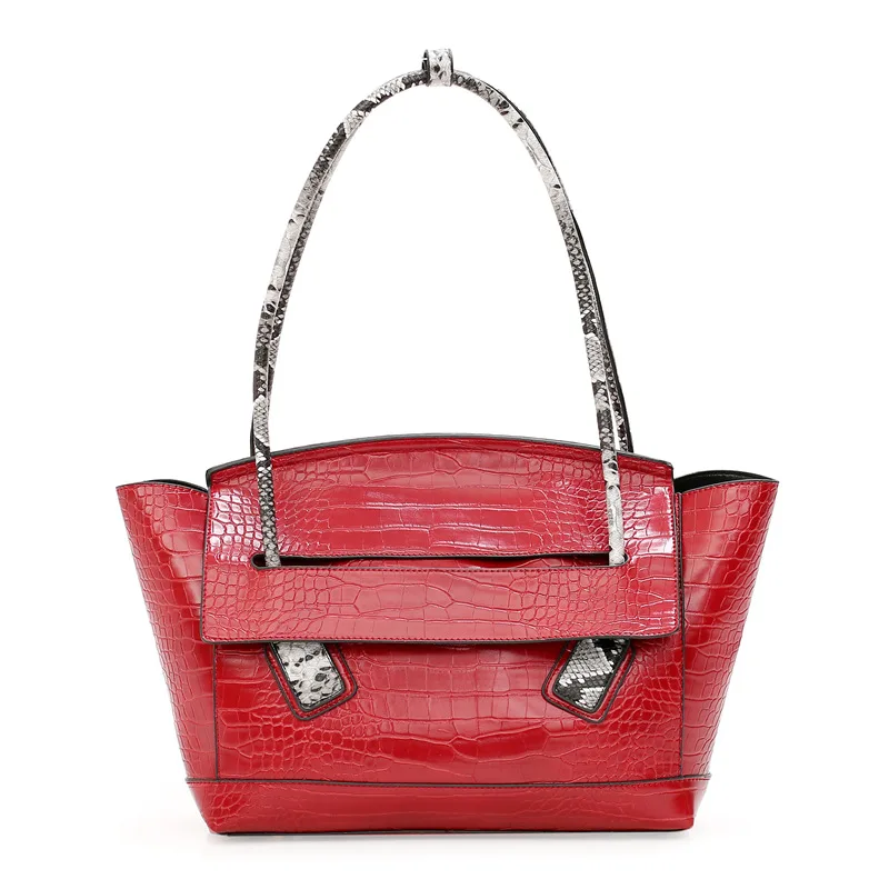 

Winter New Style Retro WOMEN'S Bag 2019-Style Crocodile Pattern Versatile Shoulder Bag Hand Wings Style Bag