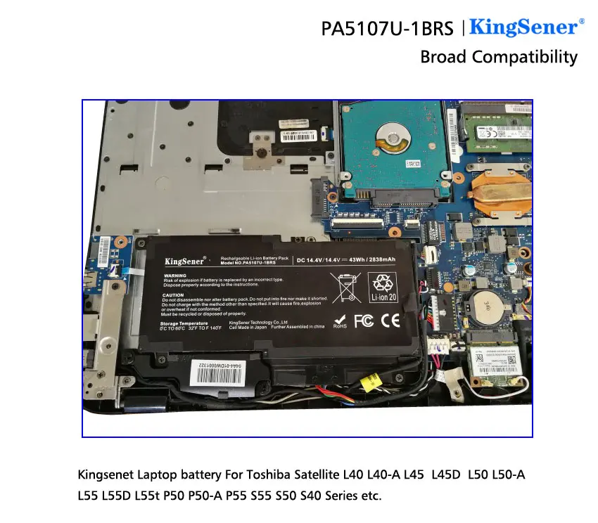 Аккумулятор для Toshiba Satellite L45 L45D L50 S55 P55 L55 L55T P50|battery for toshiba|battery toshiba satellitetoshiba satellite