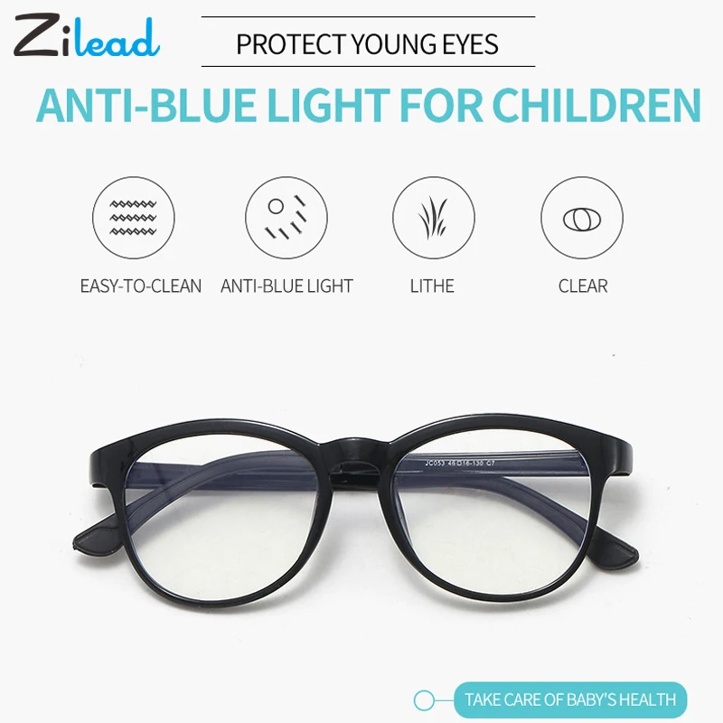 Zilead Ultraight Детские анти голубые легкие очки компьютерные игровые UV400 Защита Глаз