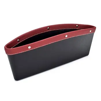 

Car Seat Pockets Filler PU Leather Organizer Storage Side Console Slit Pocket