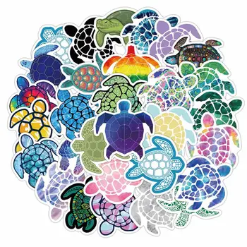 

41pcs/Pack VSCO GIRL Stickers Sea Turtle Summer Surf Beach Decal Hydro Flask Sticker For Laptop Fridge Phone Skateboard Suitcase