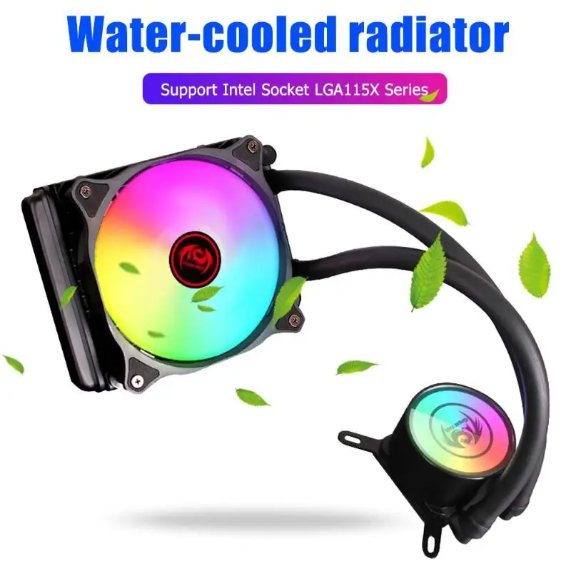 

Great Wall Dragon 120 CPU Water Cooler Fan RGB Integrated Liquid Radiator
