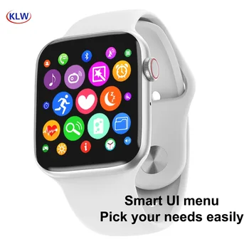 

2020 new fashion smart swatch Support Bluetooth calling, 44MM size Heart Rate, BP & ECG,Steps, USB charging for ios android