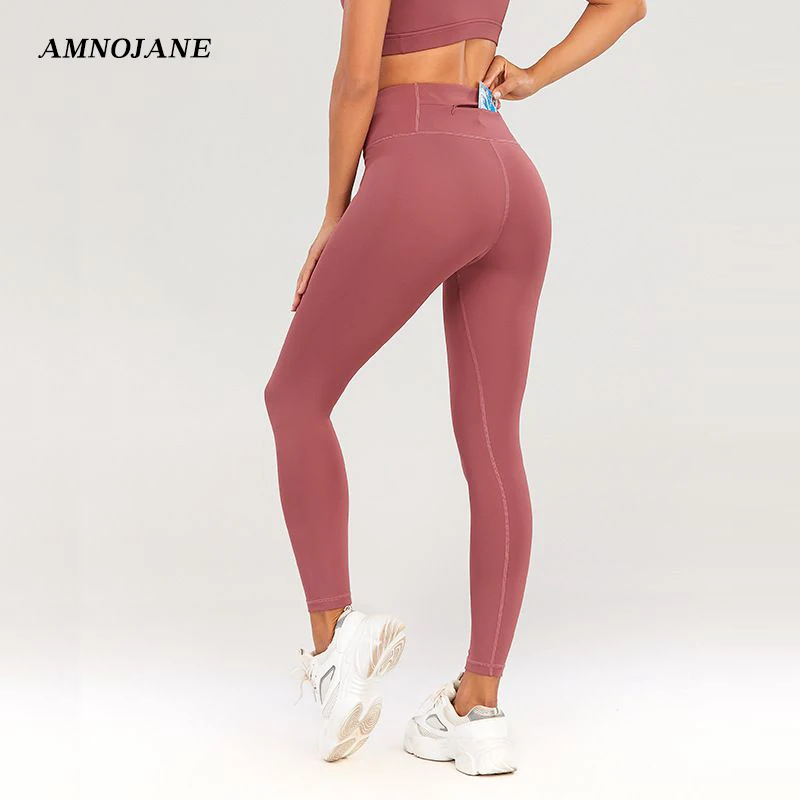Running Leggings With Back Zip Pocket