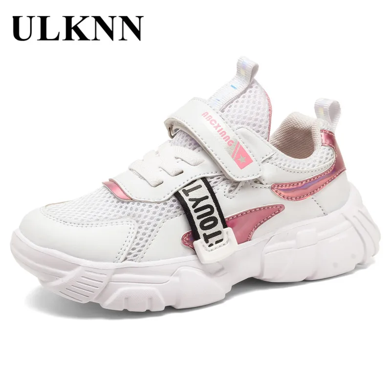 

ULKNN Girls' Shoes 2020 Spring Autumn 3 GIRL'S 4 Mesh 5 Soft-Sole Spring Small CHILDREN'S 9-Year-Old KIDS White Sports Shoes