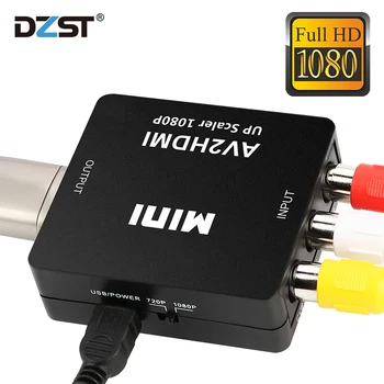 

DZLST RCA AV to HDMI Converter High Quality HD 1080P AV2HDMI Adapter For TV PS3 PS4 PC DVD Xbox Projector AV To HDMI Converter