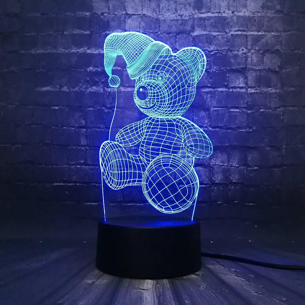 7 цветов Изменение Usb 3D Led Моделирование Лотос настольная лампа спальня Atmospheres Ночной свет прикроватные украшения детские лампы для сна