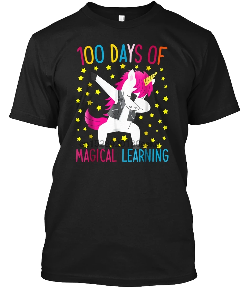 Мужская футболка Happy 100 Days Of School волшебные футболки Learnin Женская | одежда