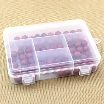 

5 Grids Transparent Jewelry Part Beads Component Box Fishing Tool Case Storage Container Pills Case Organizer Nail Art Tips Cont