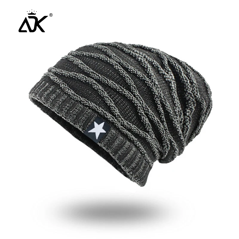 Зимние мужские шапки со звездами; s Beanie; Модный ребристый трикотажный Gorros; дышащая эластичная шляпа в стиле хип-хоп