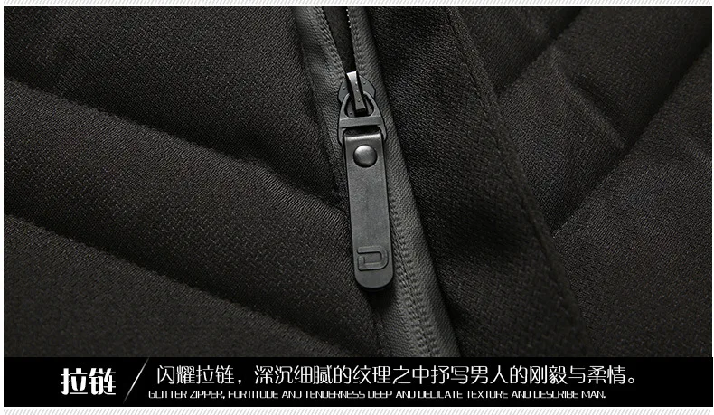Autumn& Winter New Style Men's Casual Cotton Jacket Men Mid-length Fashion Slim Fit Warm Cotton-padded Clothes Factory
