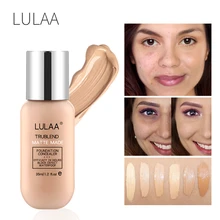 Fond de teint liquide mat pour maquillage du visage, Nude, contrôle d'huile naturelle longue durée, TSLM1