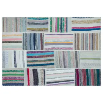 

Handmade Multicolor Vintage Patchwork Rug Area Rug 160x230 Cm-5'3''X7'7''