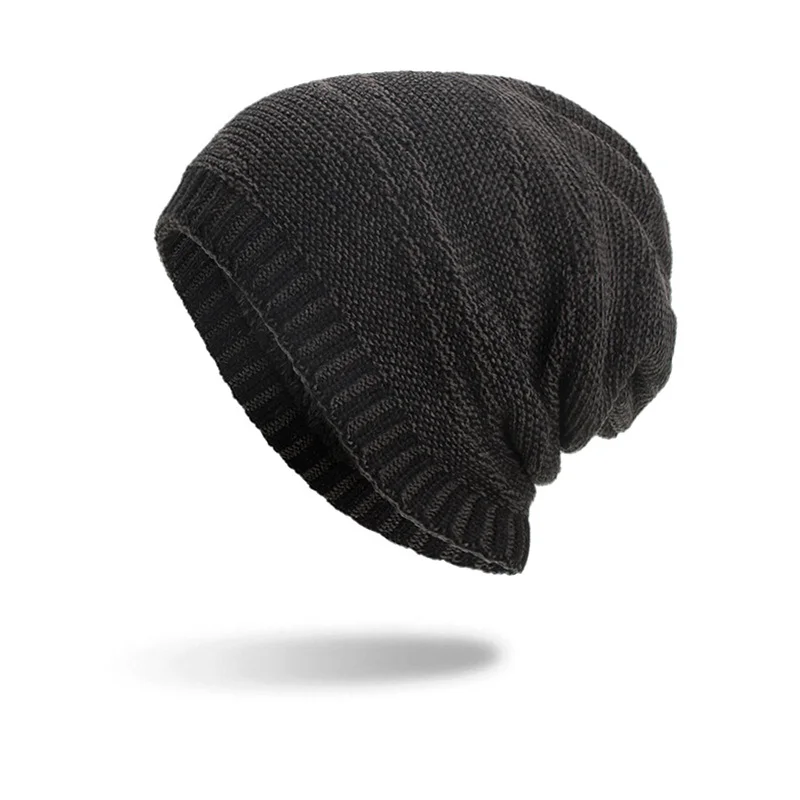 Skullies шапочки мужские лыжные шерстяные ветрозащитные шапки Повседневные вязаные Осенние Теплые женские/мужские зимние шапочки - Цвет: Color   2