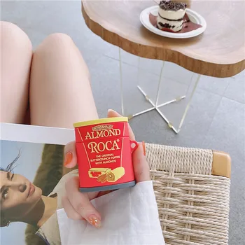 

Luxury 3D cartoon ALMOND ROCA candy jar earphone soft Case For apple Airpods 1 2 Pro 3 Wireless charging Bluetooth headset cover