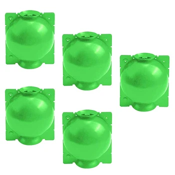 

5 Pieces of Plant Propagation and Rooting Ball Device-Reusable Plant Propagation Grafting Box (S, Green)