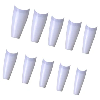 

500Pcs T-shaped Artificial Nail Pieces French Style Nail Decals Woman Nail Tips
