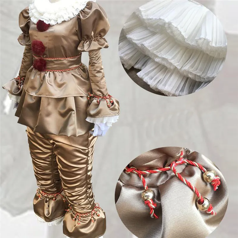 Страшная Женская необычная разделенная маска Стивена Кинга It Pennywise костюмы для