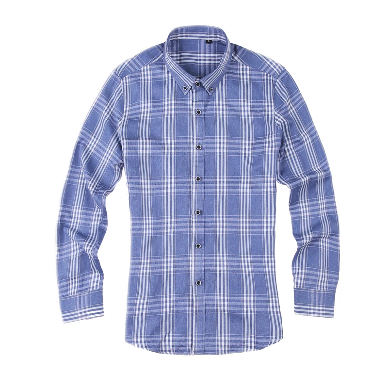 Клетчатая рубашка Camisa Hombre Slim Fit Мужская модная повседневная одежда ретро мужские повседневные рубашки хлопок бизнес офисная рубашка мужская одежда в клетку