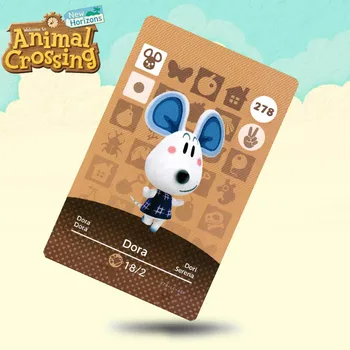 

278 Dora Animal Crossing Card Amiibo Cards Work for Switch NS 3DS Games