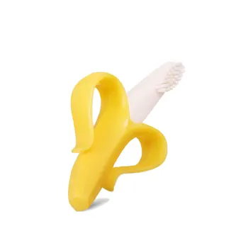 

High Quality Silicone Toothbrush And Environmentally Safe Baby Teether Teething Ring Kids Teether Children Chewing