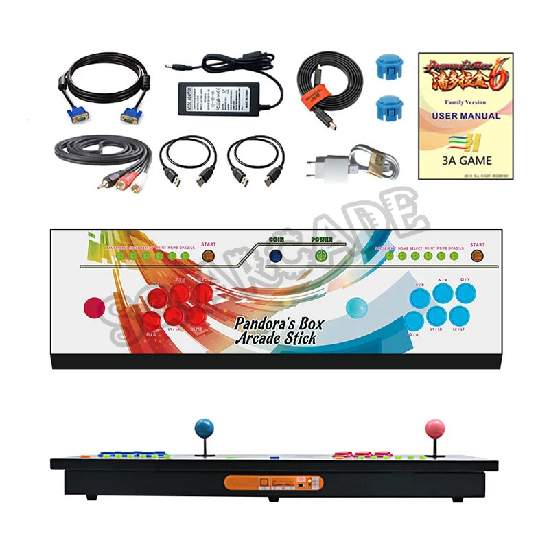 Аркадная игра консоли встроенный ящик Пандоры 9D 2500 В 1 10 3D игры Jamma доска VGA HDMI
