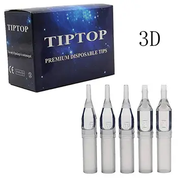 

100Pcs 3D Disposable Tips Tattoo Machines Tattoo Plastic Tips Nozzles for Permanent Tattoo Makeup Needles Supply Tattoo Tips