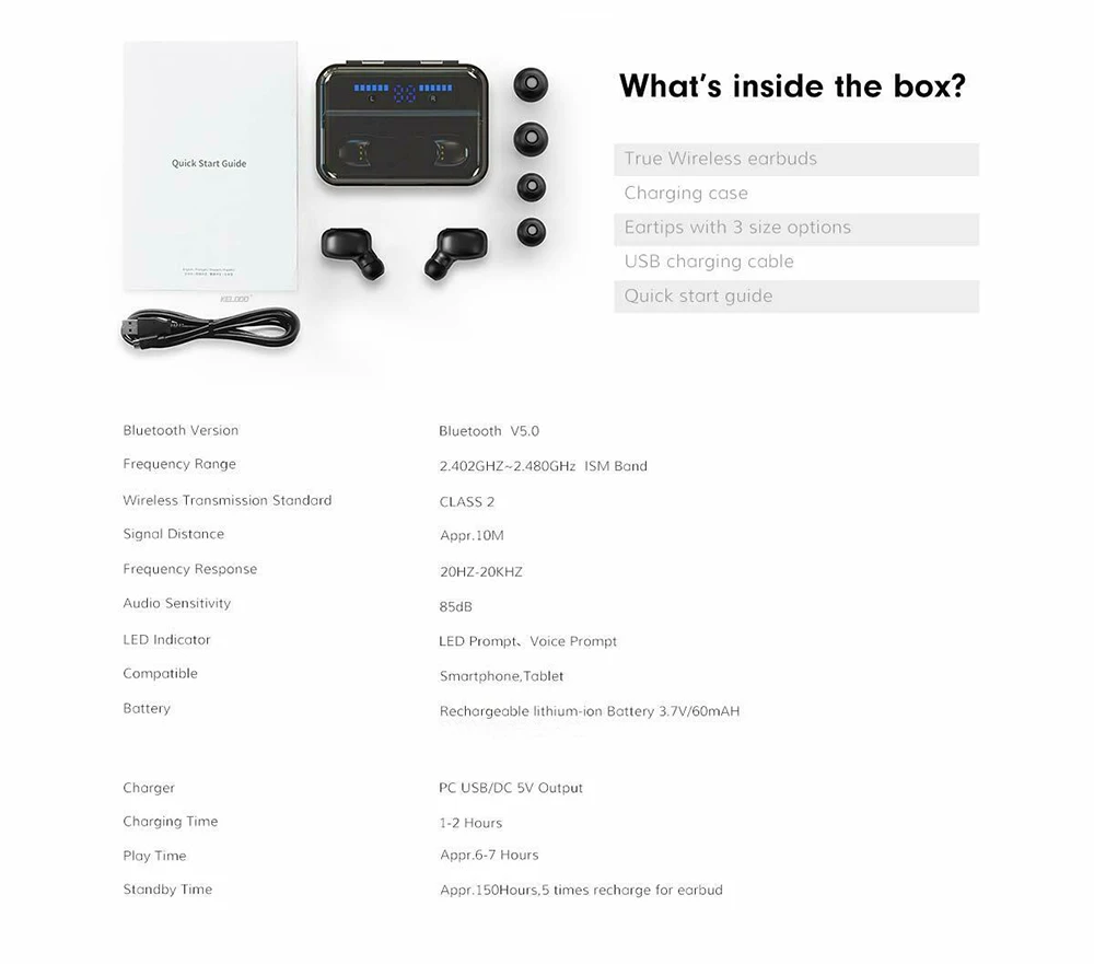 S590 TWS Bluetooth 5,0 наушники 9D стерео наушники с 3500 мАч Powerbank светодиодный цифровой дисплей портативные спортивные наушники