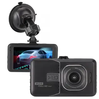 

170 Degree Dual Lens Driving Video Recorder 3 Inch 1080P HD Dash Camera Car DVR Black Wide Angle Car DVR Car Accessories