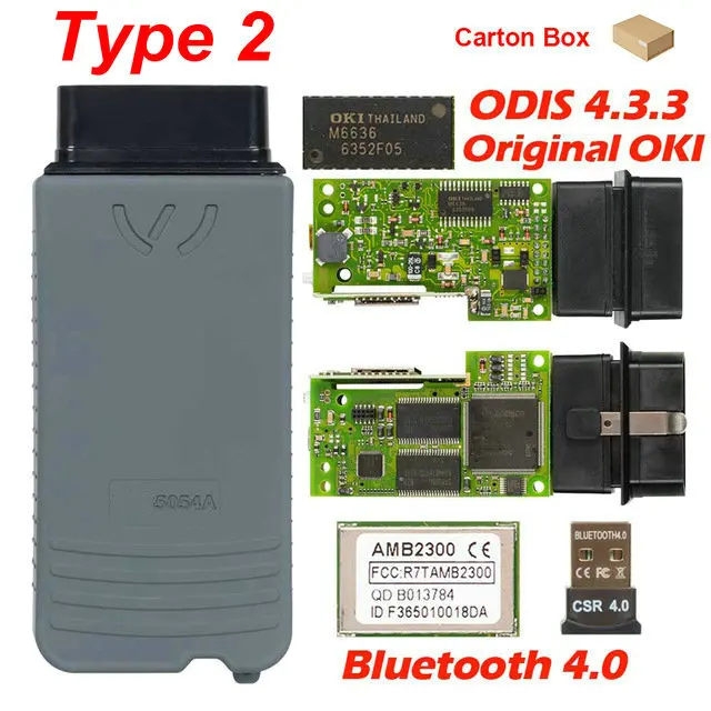 5054a ODIS v4.3.3 keygen 5054a OKI полный чип OBD2 сканер автоматический считыватель кодов 5054 Bluetooth obd ii диагностический инструмент - Цвет: 4.3.3  4.1.3 BT2.0