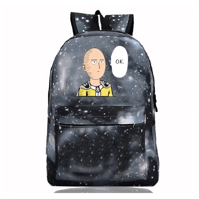 One Punch Man Hero Сайтама оппай аниме водонепроницаемый нейлоновый рюкзак для женщин Дорожная много карманов рюкзаки школьная сумка для подростков - Цвет: Star Ash Patterns 2