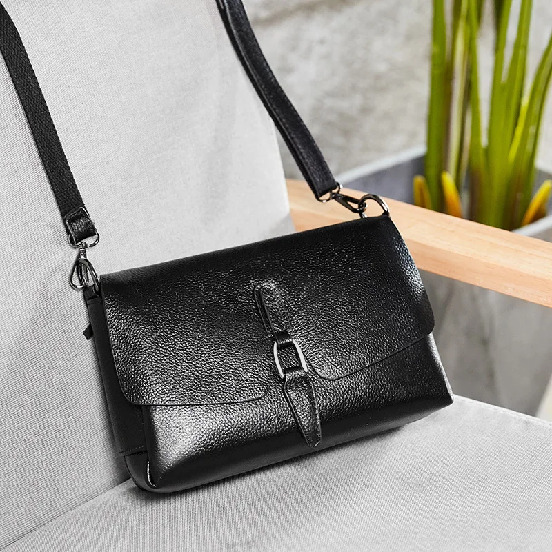 

layer cowhide 2019 leather shoulder inclined shoulder bag handbag new female fashion ms joker high-capacity small bag