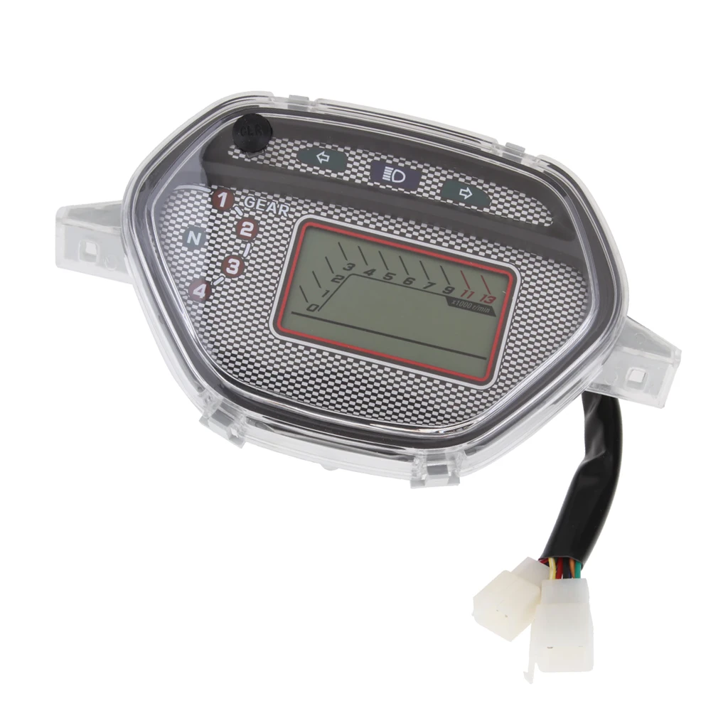 Motorcycle 7 Colors Backlight Speedometer Odometer Tachometer for Honda CD110
