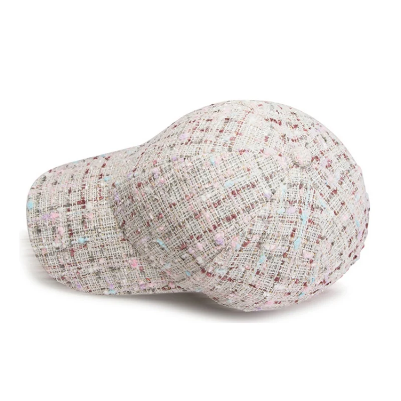 

Men Women Wool Blend Hat For Winter Plaid Retro Snapback Caps Outdoor Sports Warm Thickened Baseball Cap Hats