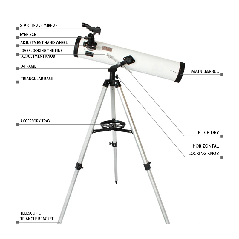  525x Refracting Telescope Night Vision HD Starry Sky Monocular Space Observation Mirror Outdoor Tel