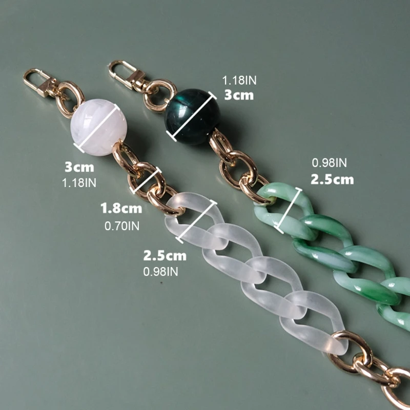 

Fashion Woman Handbag Accessory Parts Round Chain Detachable Replacement Strap