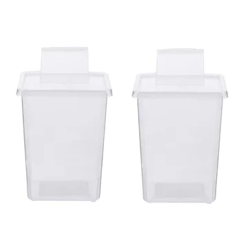 

2 PCS Reptile Container Safe Transparent Creative Reptile Case Reptile Feeder Container Mini Feeding Box Reptile Feeder Box for