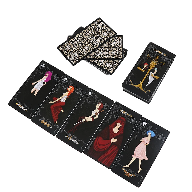 1 Set Classic Divination Mini Love Tarot Poker Cards Creative Board Games Chinese Edition For Astrologer 10.5x5.5cm