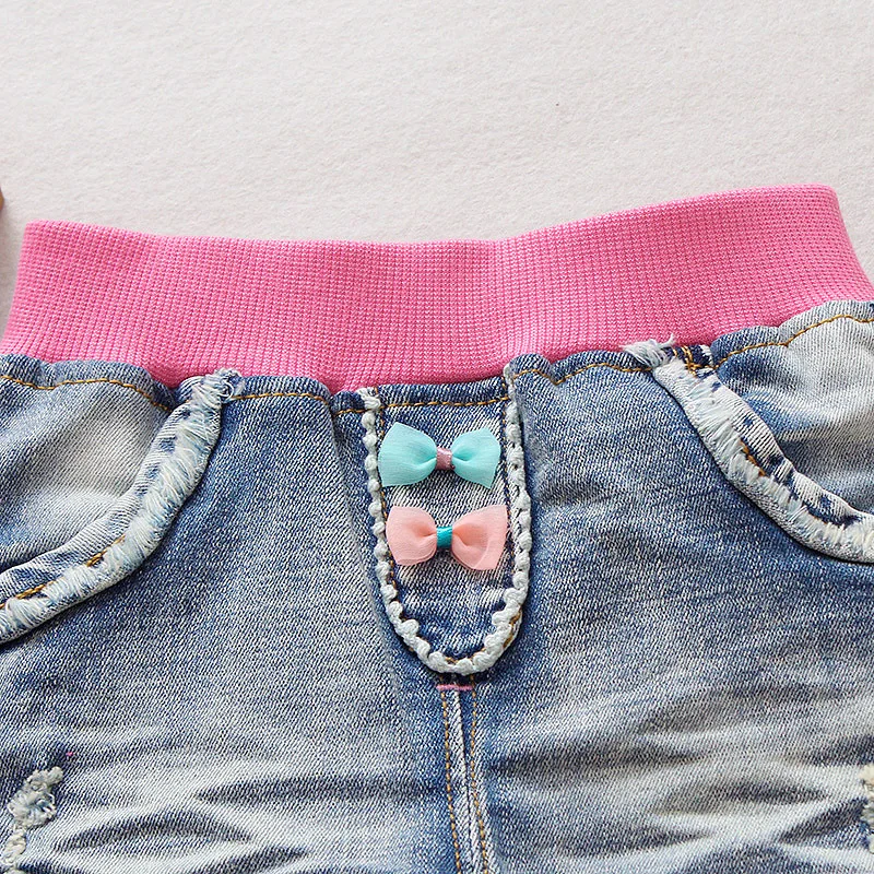 

2018 New Style Autumn Europe And America Trend GIRL'S Jeans Sand Washing Cowboy Single Product Cute