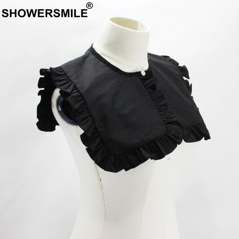 SHOWERSMILE большой квадратный воротник съемный Женский Искусственный Воротник